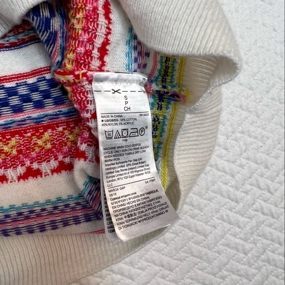 GAP Cotton Striped Alpine Crew Neck Sweater - Picture 8 of 11